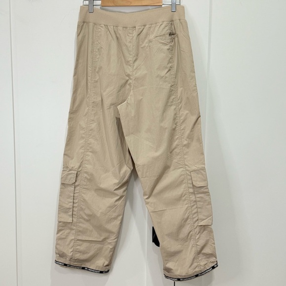 Free People Movement Mesmerize Me Solid Pants Cargo Khaki Large Hiking Boho Chic - Picture 5 of 15